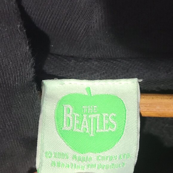 Vtg Y2K 2005 The Beatles Officially Licensed Black Large Pullover Hoodie - Picture 3 of 5